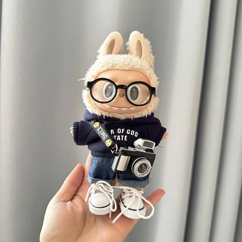 Labubu 17cm Clothes II Idol Dolls Sitting Party The Monster Outfit Accessories Clothing DIY Kids Gift Hoodie And Jeans ED18H - Image 4