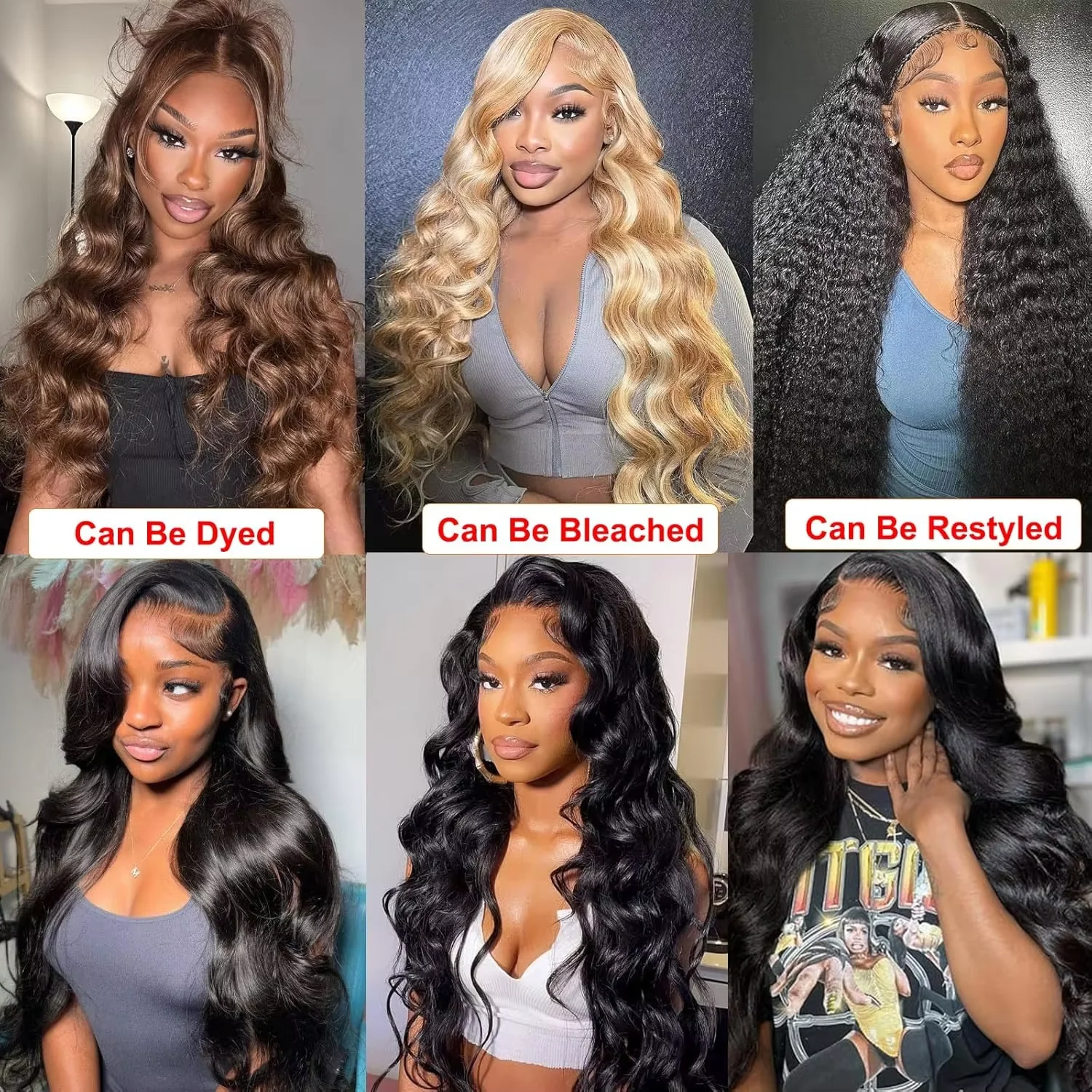 38 40Inch Loose Body Wave Bundles Brazilian Hair Weave Bundles 1/3/4 PCS Human Hair Water Wave Raw Hair Bundles Extensions Black - Image 6