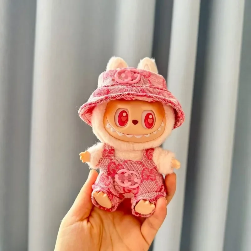 Labubu Clothes Doll Clothing Fashion Overalls, V1 V2 Doll Clothing Accessories, Labubu Clothes Designer,15/17cm Doll Toy - Image 2