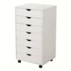 Custom.Drawer Chest, Wood Storage Dresser File Cabinet Organizer with Wheels - Under Desk - Bedroom & Home Office - Perfe