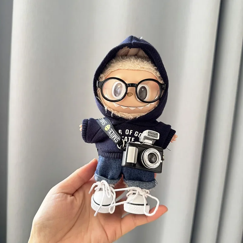 Labubu 17cm Clothes II Idol Dolls Sitting Party The Monster Outfit Accessories Clothing DIY Kids Gift Hoodie And Jeans ED18H - Image 5